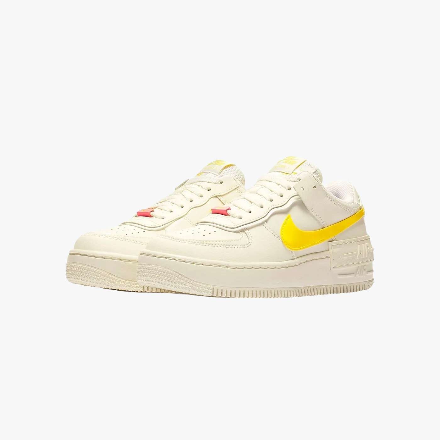 White & Yellow Casual Sneakers